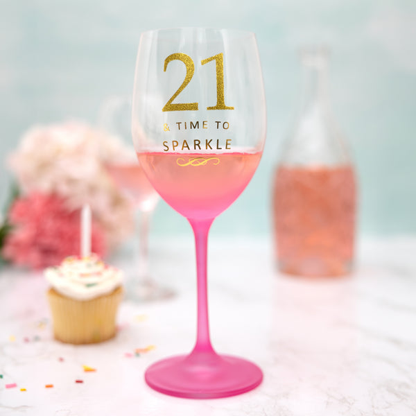 Pavilion Gift Company 21 Gift Boxed 19 Oz Crystal Wine Glass