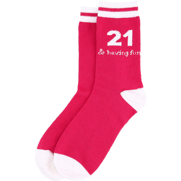 pavilion gift company 21 & Having Fun Ladies Crew Sock