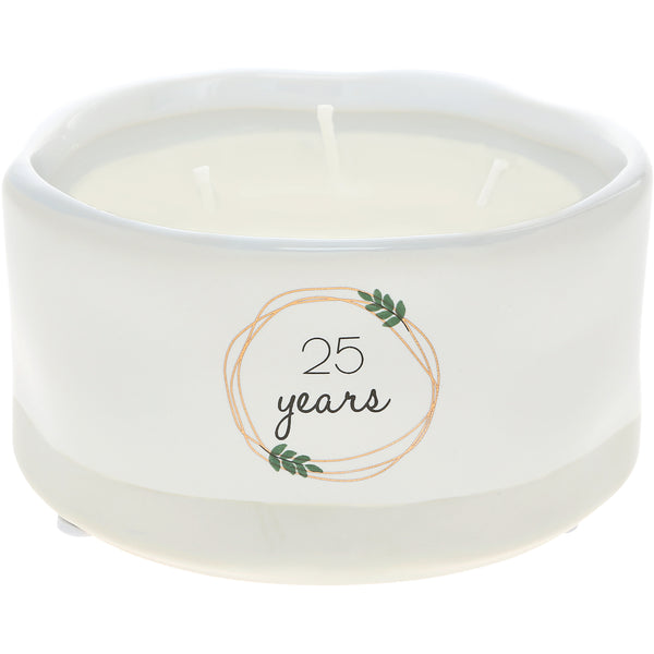 pavilion gift company 25 Years 8 oz - 100% Soy Wax Reveal Candle Scent: Tranquility