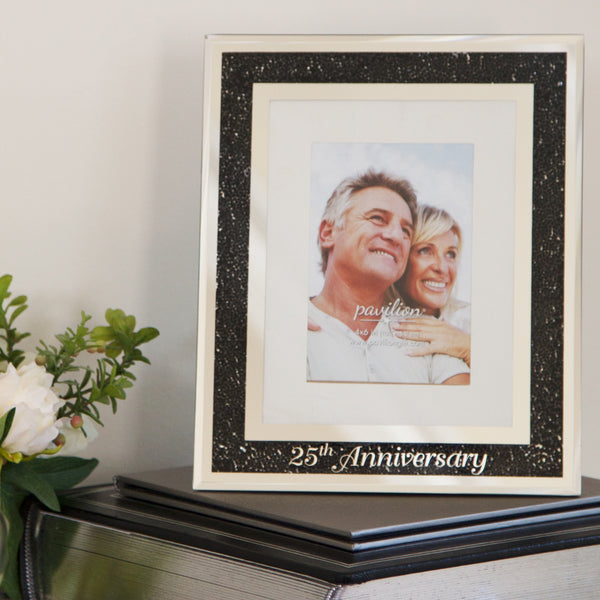 Pavilion Gift Company 25th Anniversary 9" X 11" Frame (Holds 4" X 6" Photo)