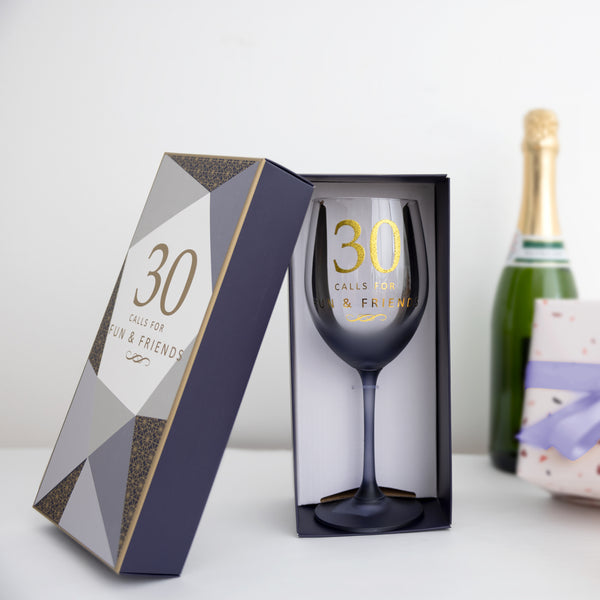 Pavilion Gift Company 30 Gift Boxed 19 Oz Crystal Wine Glass