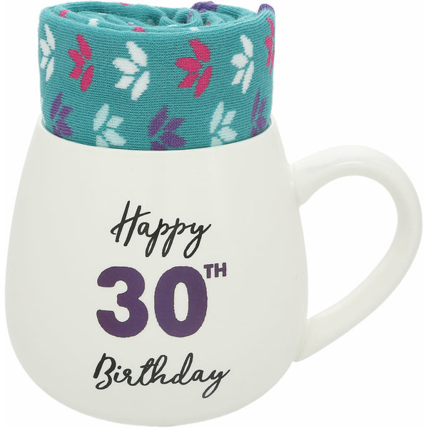 Pavilion Gift Company 30th Birthday 15.5 Oz Mug And Sock Set