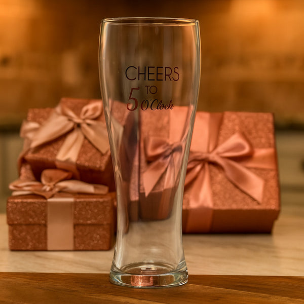 Pavilion Gift Company 5 O'Clock 15 Oz Pilsner Glass