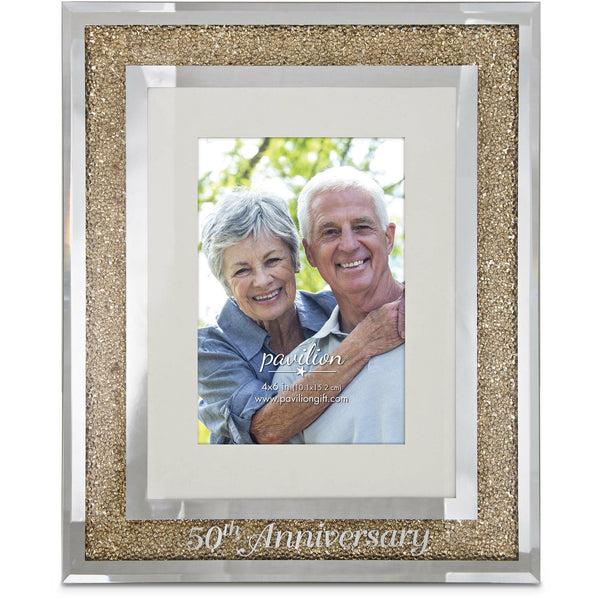 pavilion gift company 50th Anniversary 9" x 11" Frame (Holds 4" x 6" Photo)