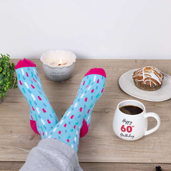 Pavilion Gift Company 60th Birthday 15.5 Oz Mug And Sock Set