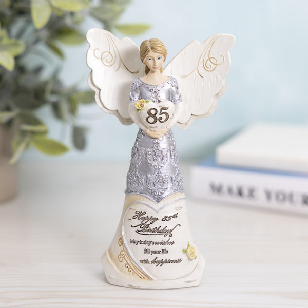 Pavilion Gift Company 85th Birthday 6" Angel Holding Heart