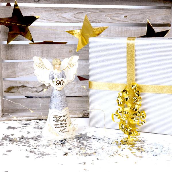 Pavilion Gift Company 90th Birthday 6" Angel Holding Heart