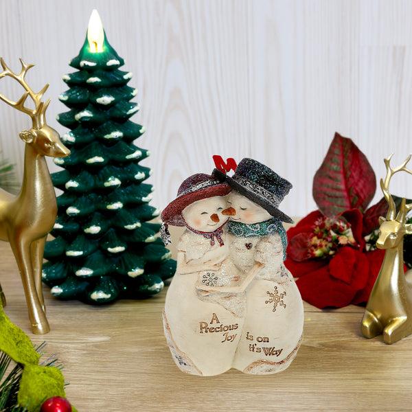 Pavilion Gift Company A Precious Joy 4" Snowcouple Ornament