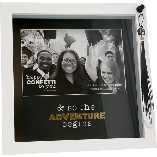 pavilion gift company Adventure 7.5" Shadow Box Frame (Holds 6" x 4" Photo)