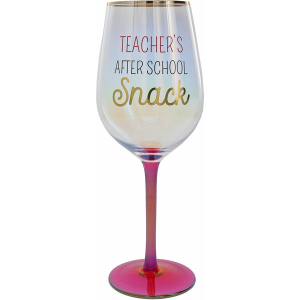 pavilion gift company After School Snack 16 oz Wine Glass