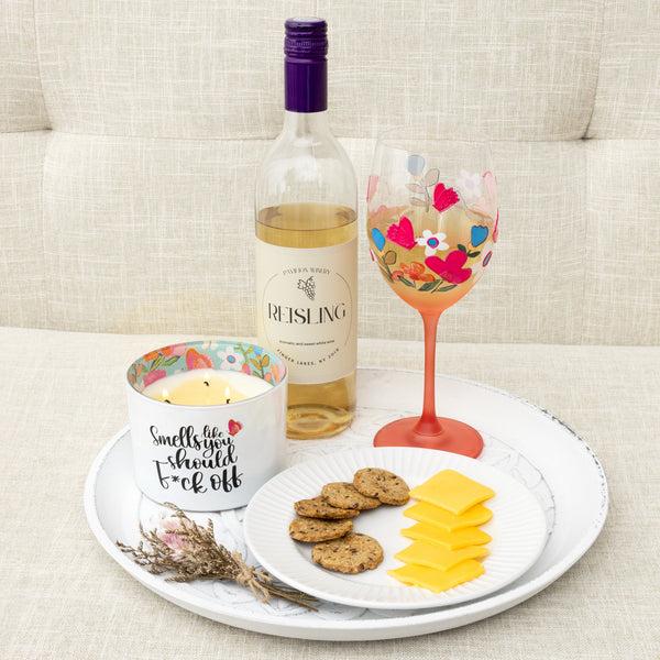 Pavilion Gift Company Age & Wine Gift Boxed 18 Oz Wine Glass