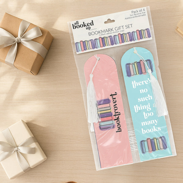 Pavilion Gift Company All Booked Up Bookmark Gift Set - Set Of 4
