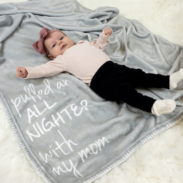 Pavilion Gift Company All Nighter 40" X 50" Royal Plush Toddler Blanket