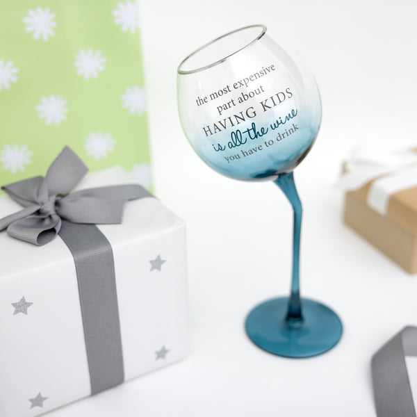 Pavilion Gift Company All The Wine 11 Oz Tipsy Stemmed Wine Glass