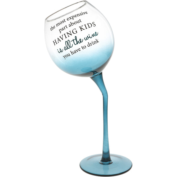 pavilion gift company All the Wine 11 oz Tipsy Stemmed Wine Glass