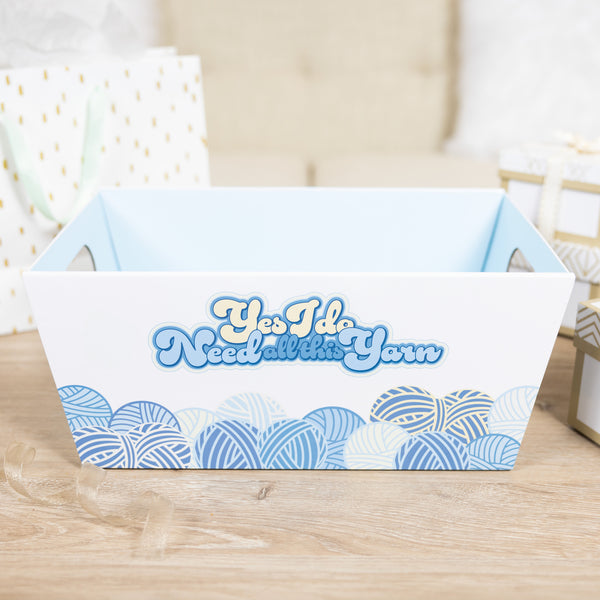 Pavilion Gift Company All This Yarn Collapsible Storage Bin