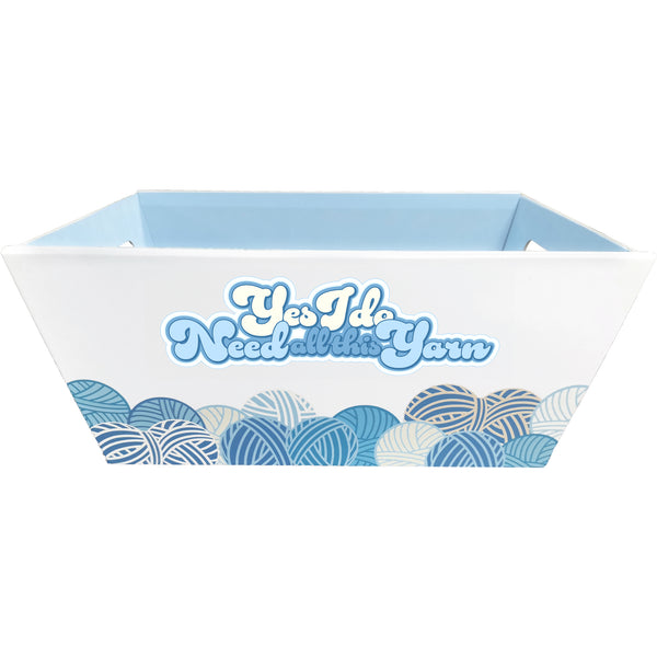 pavilion gift company All This Yarn Collapsible Storage Bin