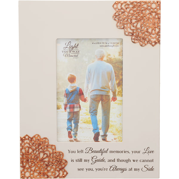 pavilion gift company Always At My Side 7.5" x 9.5" Frame (Holds 4" x 6" Photo)
