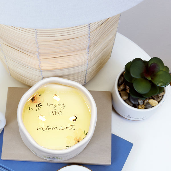 Pavilion Gift Company Always Believe 8 Oz - 100% Soy Wax Reveal Candle Scent: Tranquility