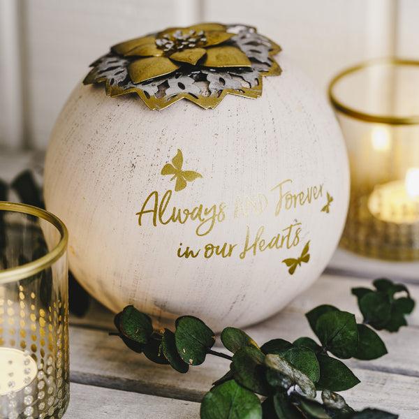 Pavilion Gift Company Always & Forever 5" Round Tealight Candle Holder
