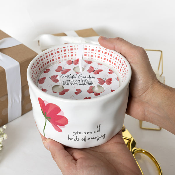 Pavilion Gift Company Amazing 12 Oz - 100% Soy Wax Reveal Triple Wick Candle Scent: Tranquility