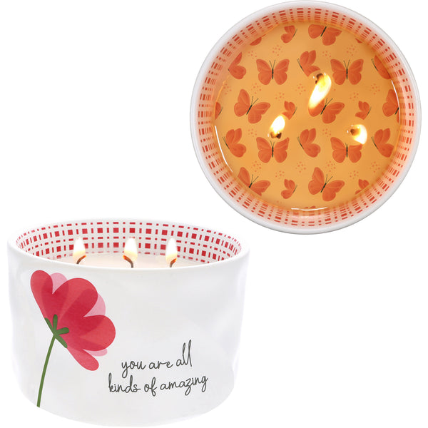 pavilion gift company Amazing 12 oz - 100% Soy Wax Reveal Triple Wick Candle Scent: Tranquility