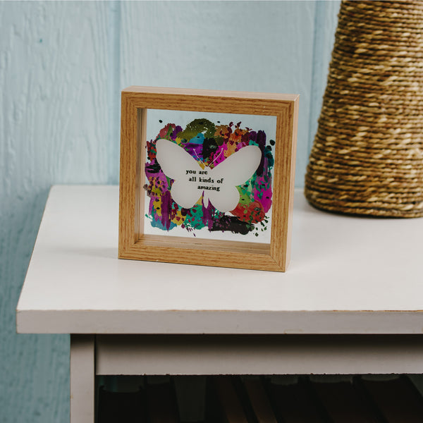 Pavilion Gift Company Amazing 5" X 5" Framed Glass Plaque