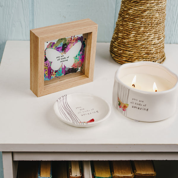 Pavilion Gift Company Amazing 5" X 5" Framed Glass Plaque