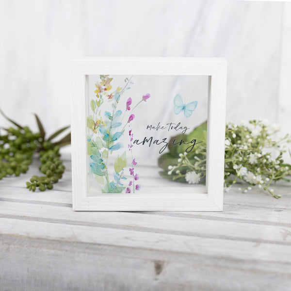 Pavilion Gift Company Amazing 5" X 5" Framed Glass Plaque