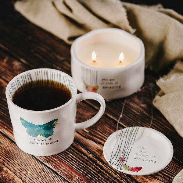 Pavilion Gift Company Amazing 8 Oz - 100% Soy Wax Candle Scent: Tranquility