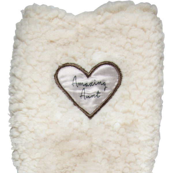 Pavilion Gift Company Amazing Aunt One Size Fits Most Sherpa Slipper