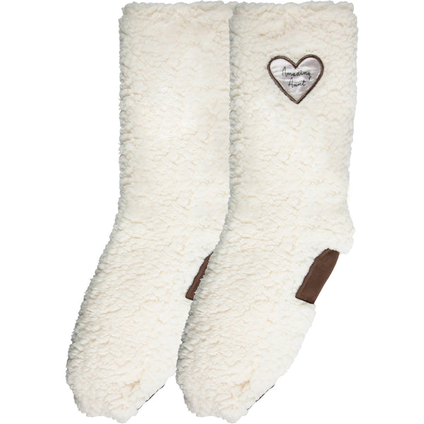 pavilion gift company Amazing Aunt One Size Fits Most Sherpa Slipper