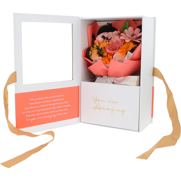 pavilion gift company Amazing Coral Preserved Floral Bouquet