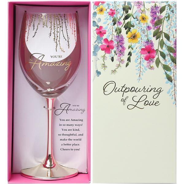 pavilion gift company Amazing Gift Boxed 19 oz Crystal Wine Glass