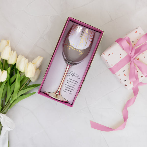 Pavilion Gift Company Amazing Gift Boxed 19 Oz Crystal Wine Glass