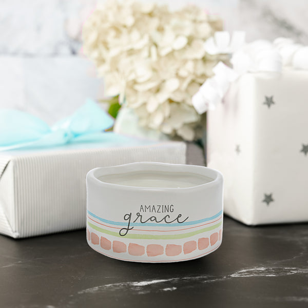 Pavilion Gift Company Amazing Grace 8 Oz - 100% Soy Wax Reveal Candle Scent: Tranquility