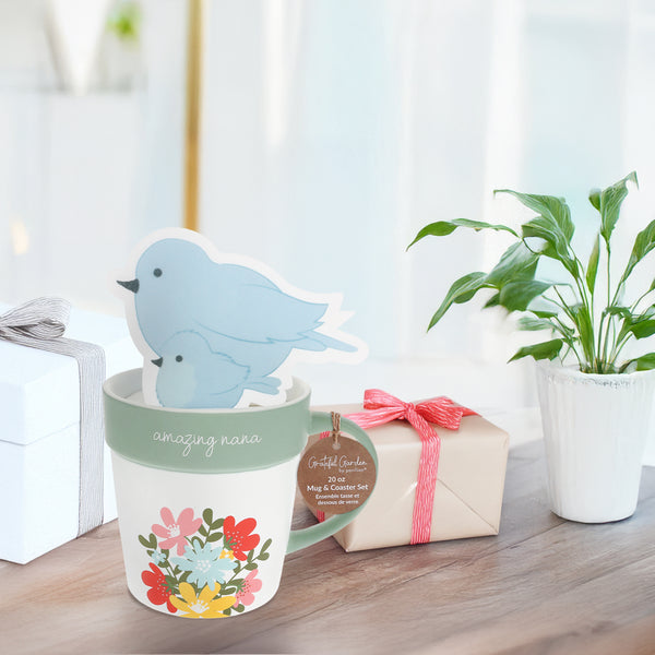 Pavilion Gift Company Amazing Nana 20 Oz Cup And Coaster Set