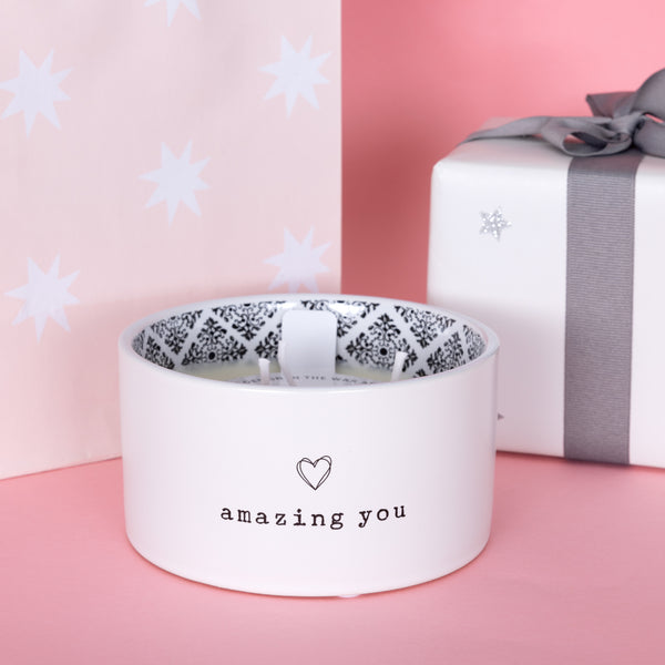 Pavilion Gift Company Amazing You 10 Oz 100% Soy Wax Reveal Triple Wick Candle Scent: Tranquility