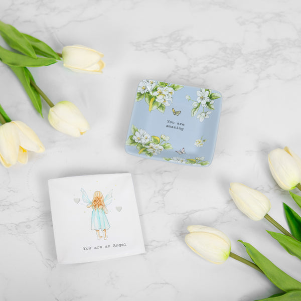 Pavilion Gift Company An Angel 7mm Sterling Silver Heart Stud Earrings