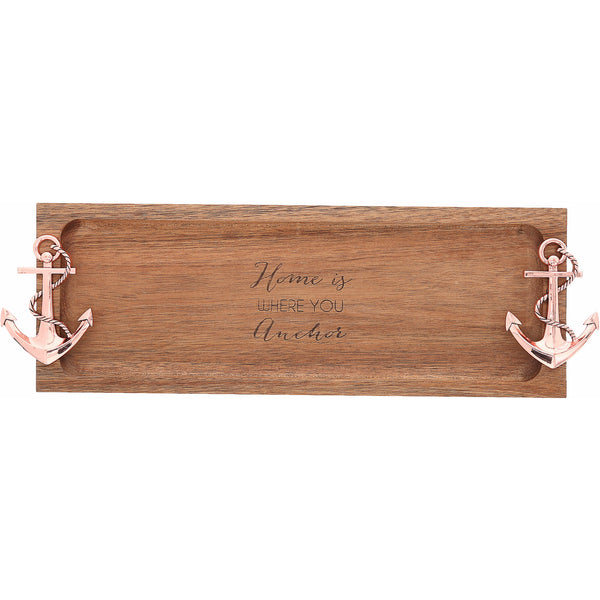 pavilion gift company Anchor 14.25" Acacia Serving Board