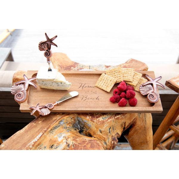 Pavilion Gift Company At The Beach 14.25" Acacia Serving Board