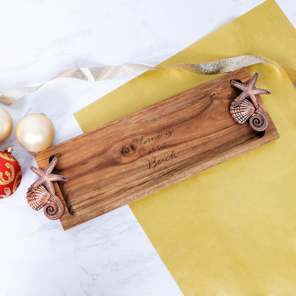Pavilion Gift Company At The Beach 14.25" Acacia Serving Board