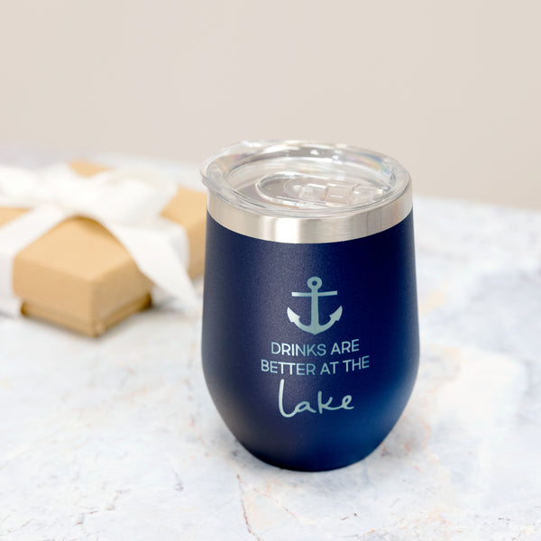 Pavilion Gift Company At The Lake 12 Oz Stemless Travel Tumbler