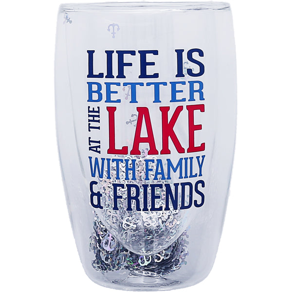 pavilion gift company At the Lake 14 oz Double-Walled Glass