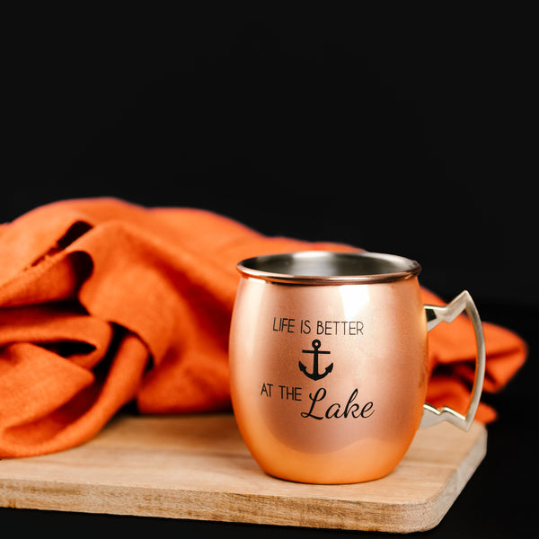 Pavilion Gift Company At The Lake 20 Oz Stainless Steel Moscow Mule