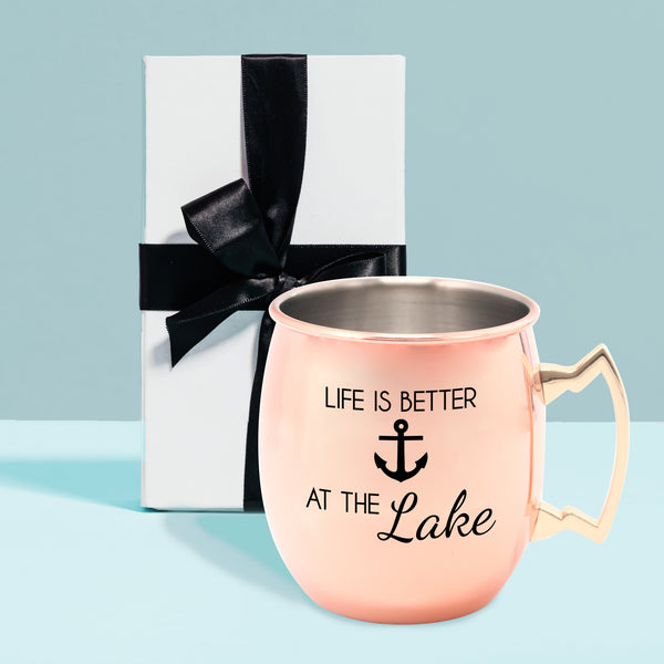 Pavilion Gift Company At The Lake 20 Oz Stainless Steel Moscow Mule