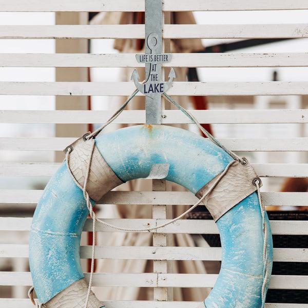 Pavilion Gift Company At The Lake Metal Wreath Hanger