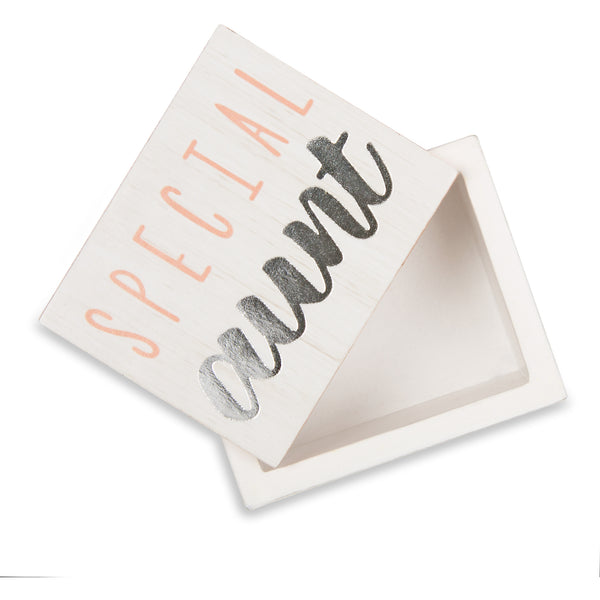 Pavilion Gift Company Aunt 2.25" X 1.2" X 1.5" MDF Trinket Box