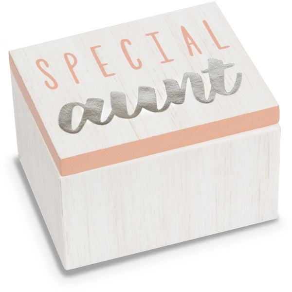 pavilion gift company Aunt 2.25" x 1.2" x 1.5" MDF Trinket Box