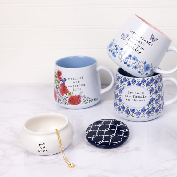 Pavilion Gift Company Aunt 3.5" Ceramic Keepsake Box